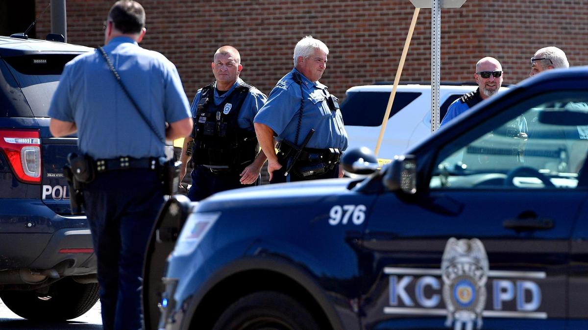 Police officers earlier this year. A bill in the Missouri General Assembly would change the funding requirements for the Kansas City Police Department.