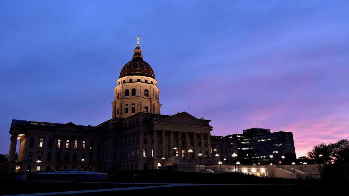 
The Kansas capitol building. 
