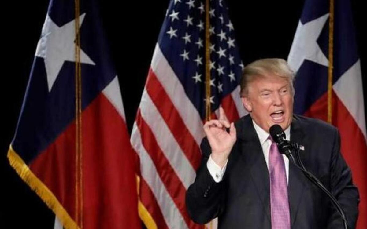 Republican presidential candidate Donald Trump spoke at a rally last week in The Woodlands, Texas.