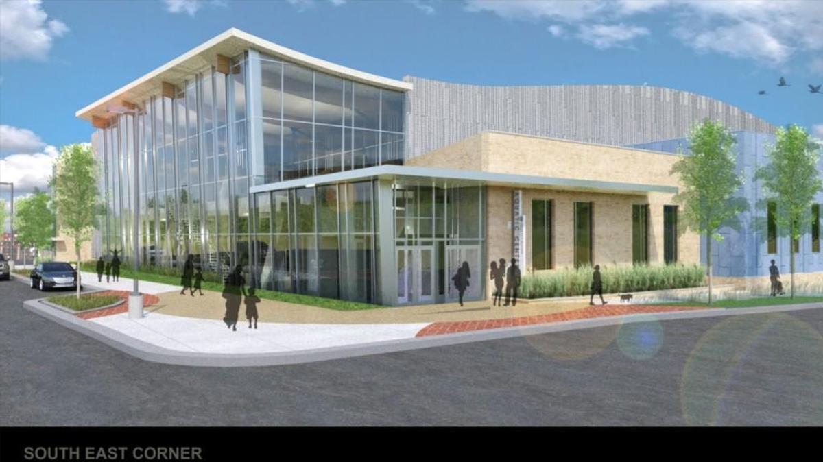 Artist rendering of the new aquatic center being built in Lenexa by the Shawnee Mission School District. The facility will be owned by the district, but the Johnson County Parks & Recreation District will run day-to-day operations.