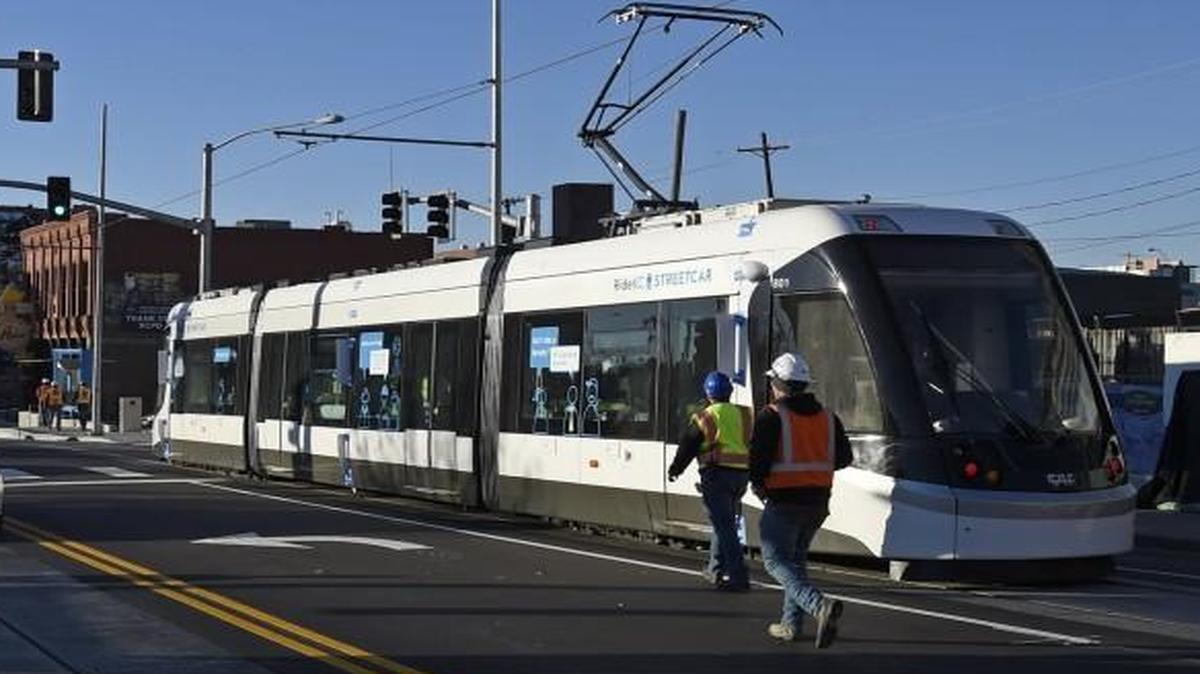 Kansas City’s first streetcar took to the rails last month for its first electrical test.