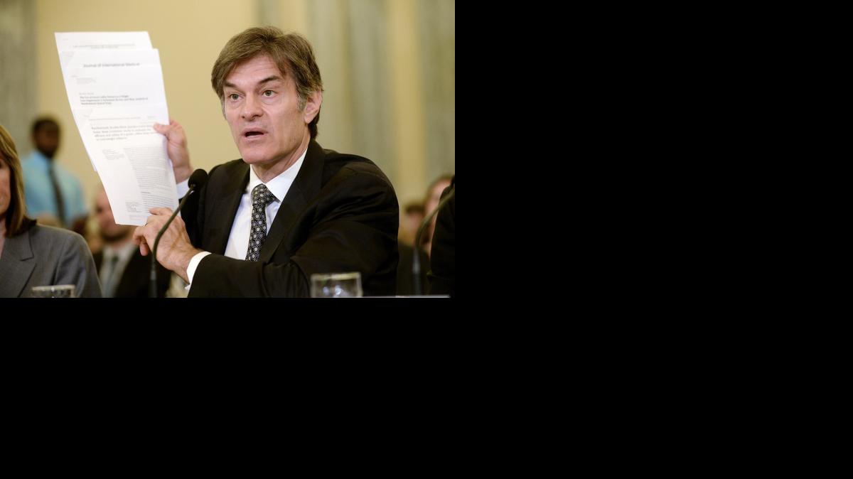 
Mehmet Oz testified Tuesday on Capitol Hill before a Senate subcommittee.
