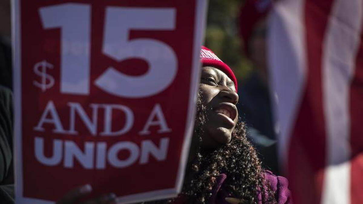 
Amber Whitelow, an employee at McDonald’s at 64th and Troost in Kansas City, recently took part in a protest march that stopped at the McDonald’s at 1421 Prospect. The rally called for union representation and a higher minimum wage for fast-food workers.
