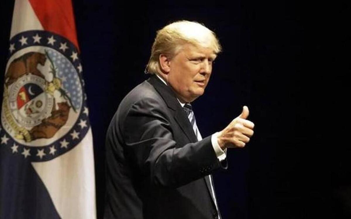Republican presidential candidate Donald Trump, after speaking during a campaign rally in St. Louis in March.