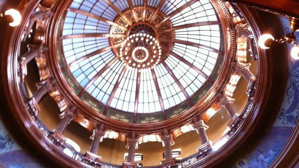 The interior of the Kansas Capitol in Topeka