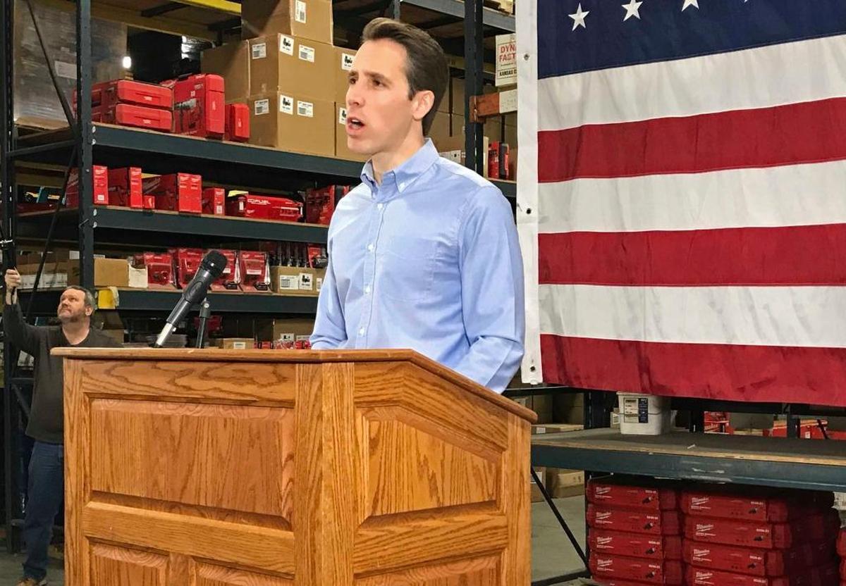 Missouri Attorney General Josh Hawley brought his Senate campaign to Raytown in March.