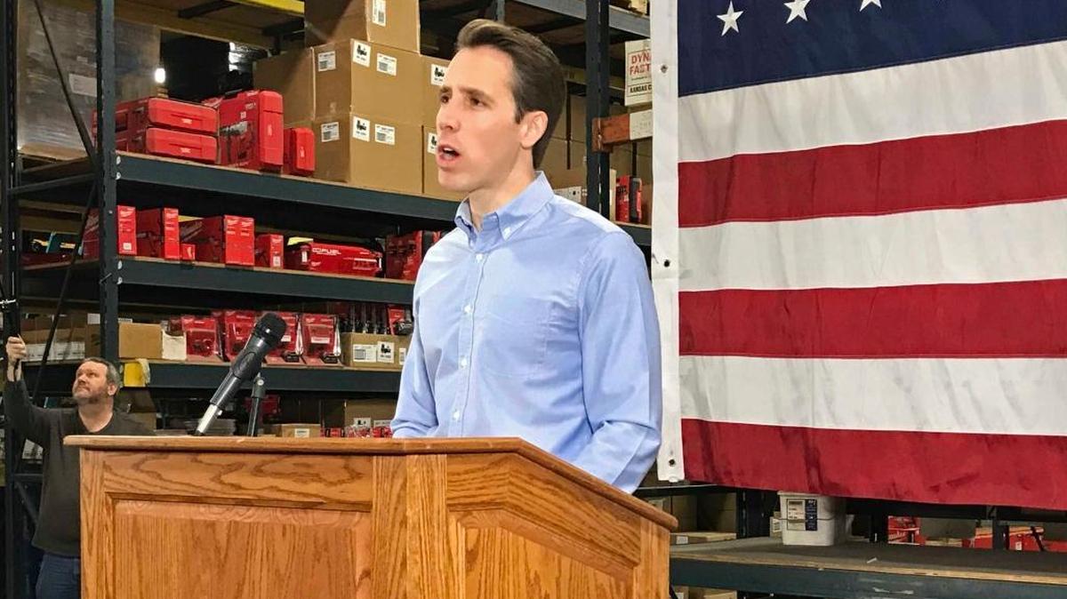 Missouri Attorney General Josh Hawley brought his Senate campaign to Raytown in March.