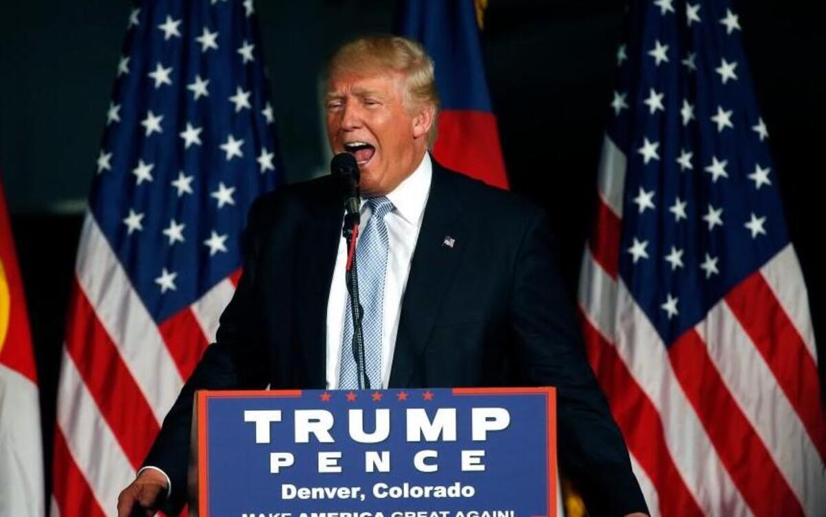 Controversy continued to grow over the weekend regarding commments made by GOP candidate Donald Trump (pictured at a Denver campagin rally on Friday).