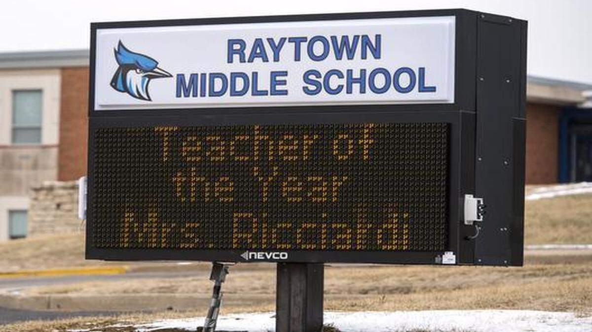 
The Raytown School District installed digital signs in front of Raytown Middle School (above) and six other schools within the limits of Kansas City.
