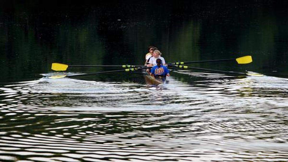 
Among the rivers in Kansas is the Little Arkansas River in Wichita, where the Wichita State University women’s crew team practiced in this scene from 2006.
