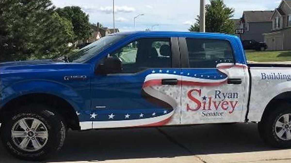 Missouri state Sen. Ryan Silvey received a Ford F-150 as a gift from the Missouri Automobile Dealers Association. Silvey gets to use it for three months free of charge, then he’ll give it back after the election. The gift is reported as a $500-a-month in-kind donation to his campaign.