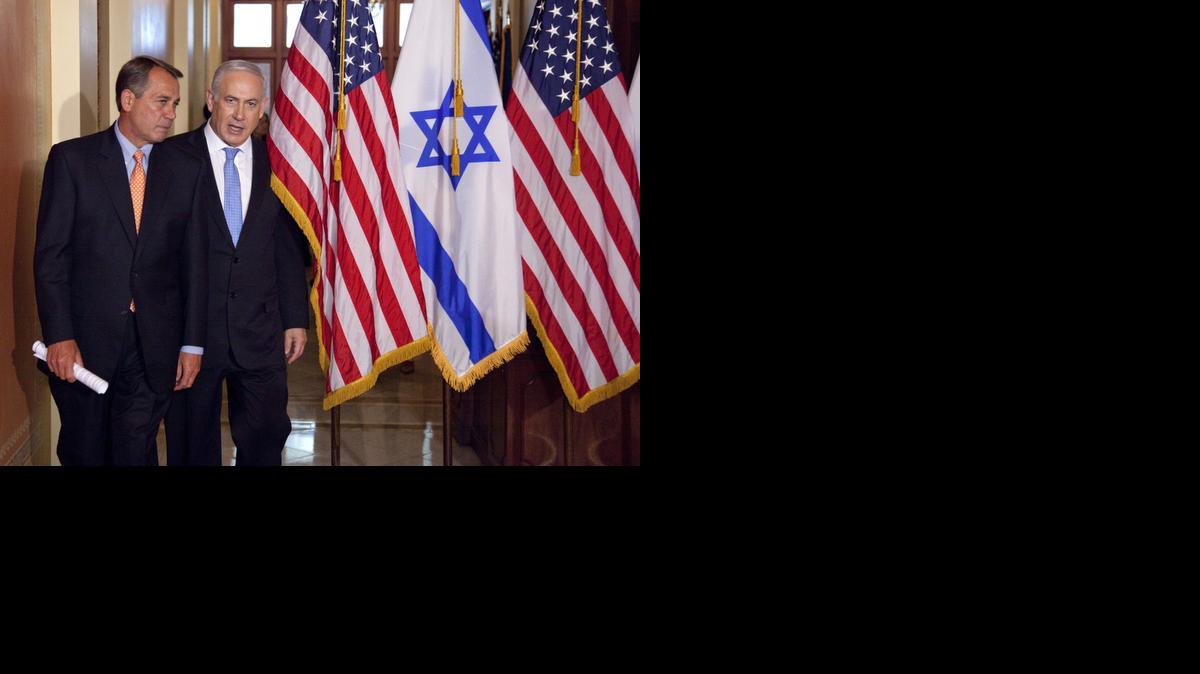 
Israeli Prime Minister Benjamin Netanyahu and House Speaker John Boehner
