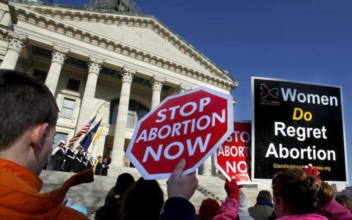 
A 2013 anti-abortion demonstration in Topeka.
