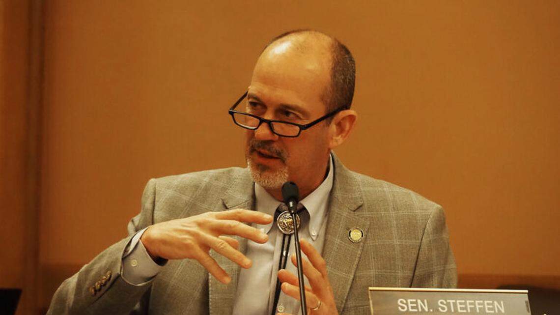 Sen. Mark Steffen, who says he is under investigation by the Kansas State Board of Healing Arts. A House committee has advanced a proposal that would defund some investigations by the board.