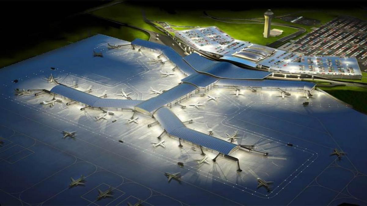 
This is an artist’s rendering of what a new design for Kansas City International Airport might look like.

