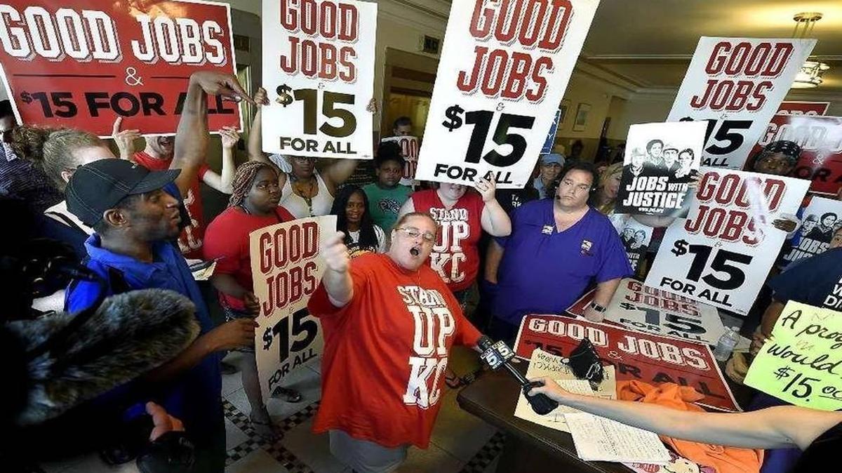 Petitioners want a measure for a higher minimum wage in Kansas City to go on the April ballot. A Jackson County judge set a hearing date for Wednesday to determine if it should be April or August.