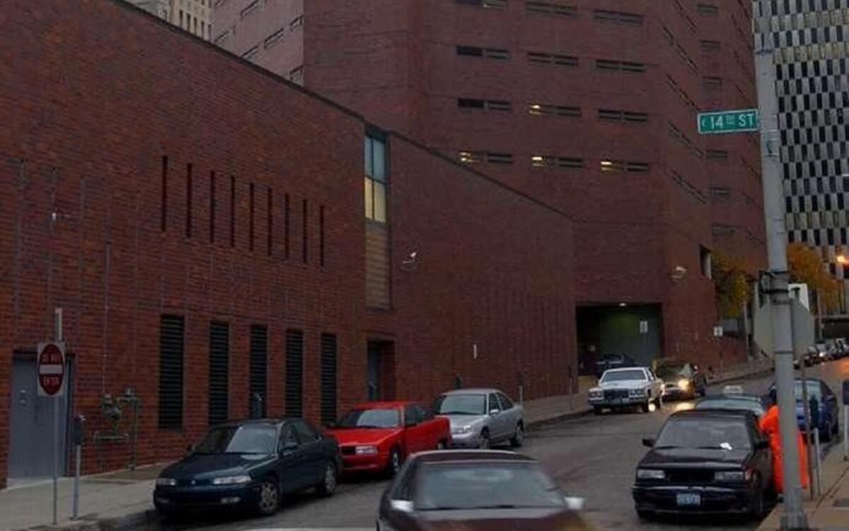 The Jackson County Detention Center is in downtown Kansas City.