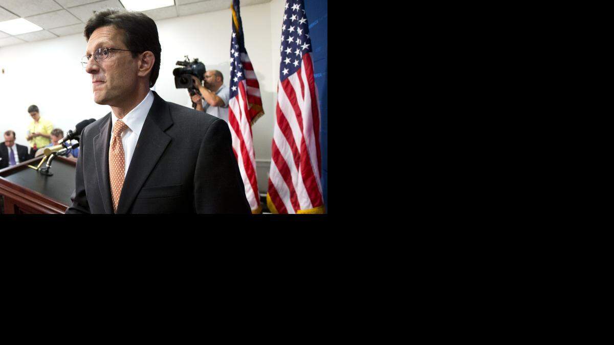 
House Majority Leader Eric Cantor of Virginia intends to resign his leadership post at the end of next month, officials said, clearing the way for a potentially disruptive Republican shake-up just before midterm elections, with control of Congress at stake. 
