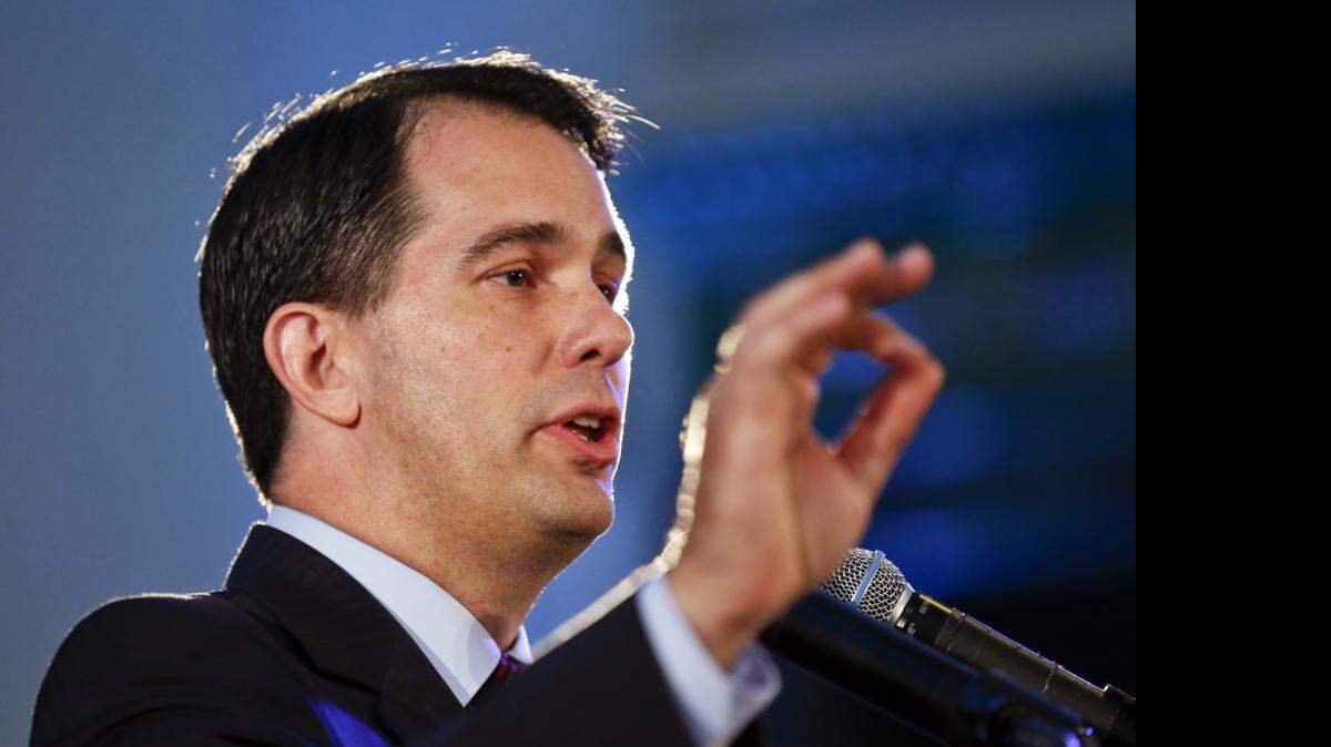
Wisconsin Republican Gov. Scott Walker 
