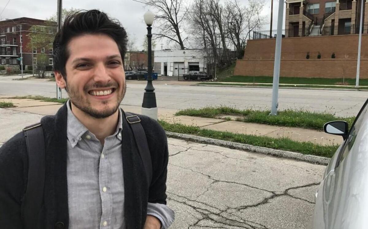Ian Tirone, 28, said he came to the polls Tuesday to support the reduction of marijuana possession penalties.