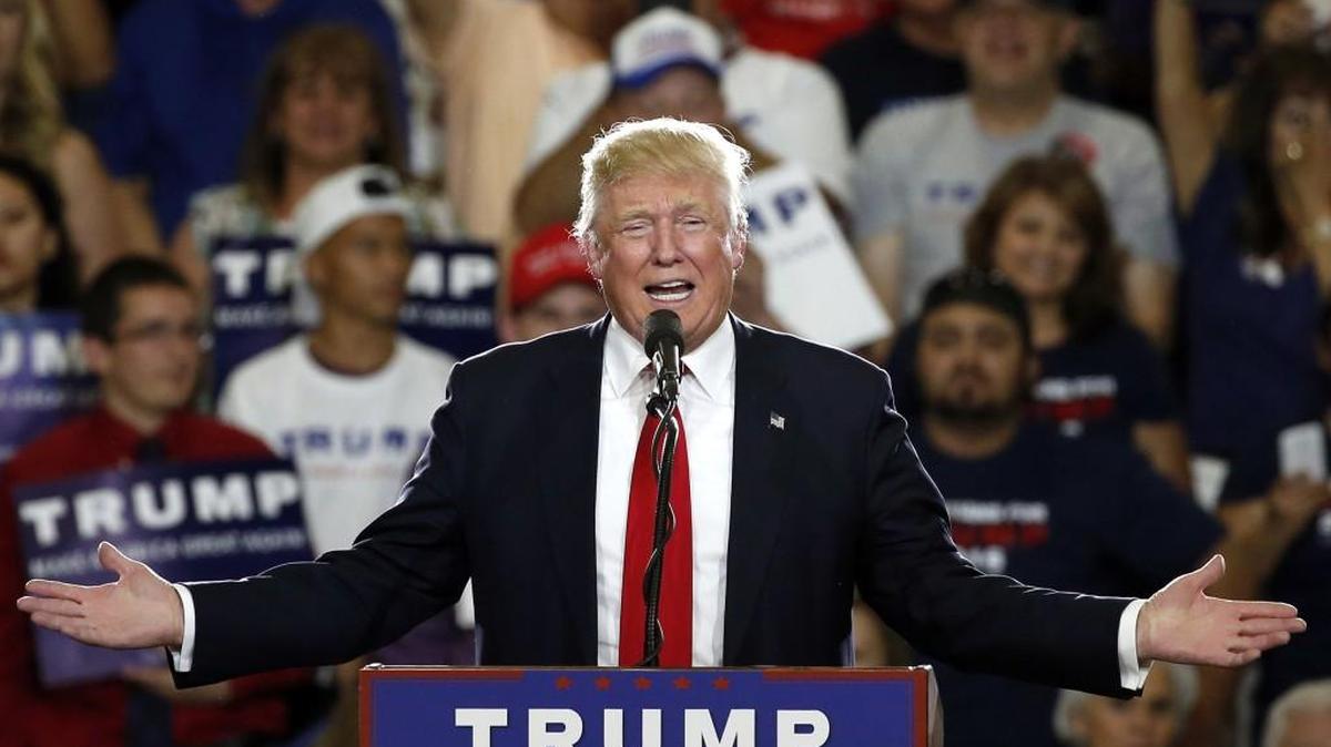 Republican presidential candidate Donald Trump at a campaign event in Albuquerque, N.M.