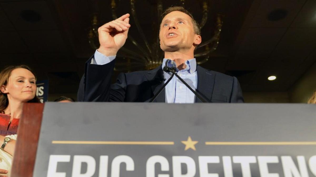 Republican Eric Greitens was elected Missouri governor on Tuesday.
