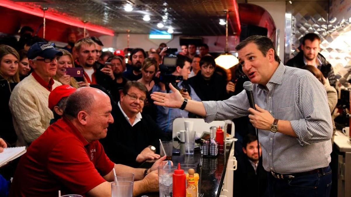 Republican Presidential candidate Sen. Ted Cruz, R-Texas campaigns in Missouri Valley, Iowa.
