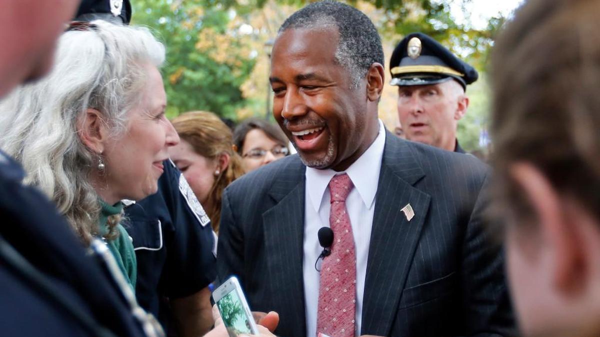
Republican presidential candidate and retired neurosurgeon Ben Carson
