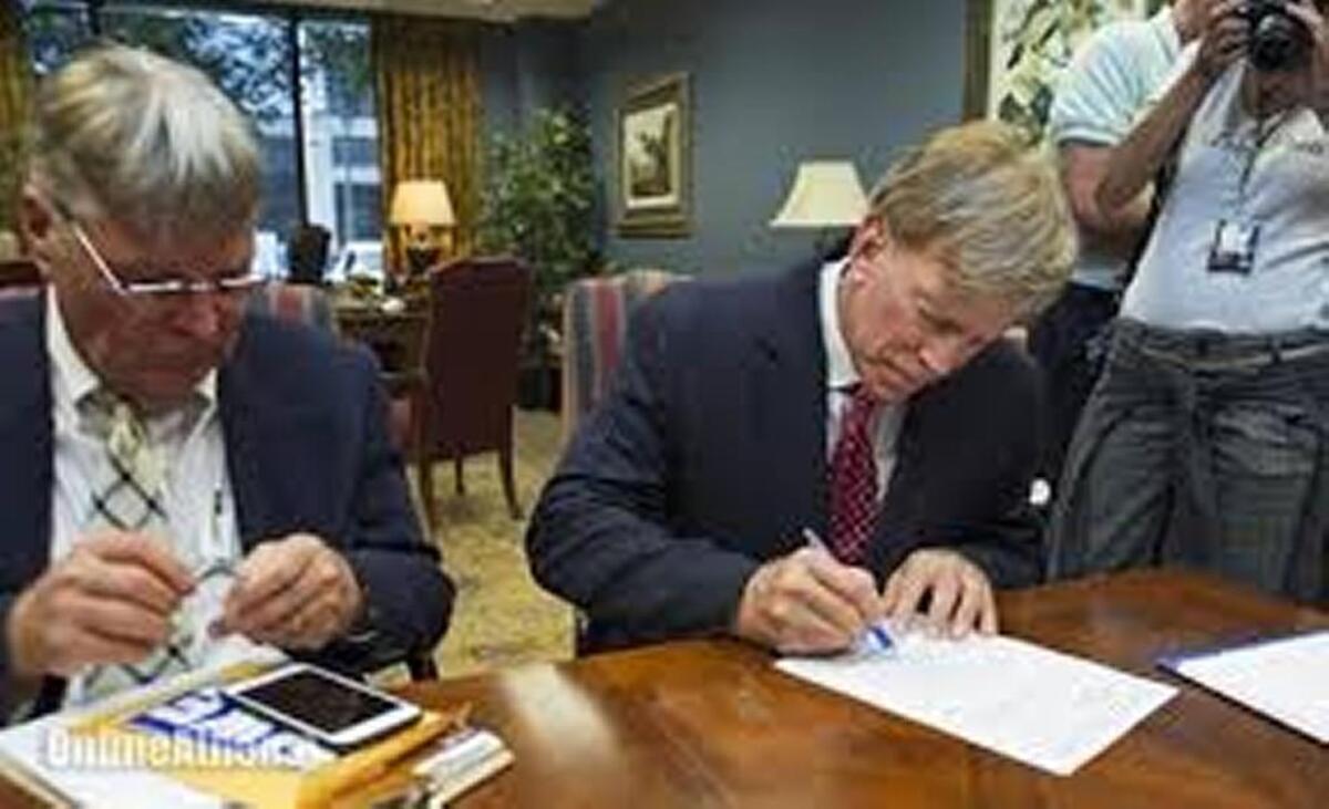 Republican and ex-KKK leader David Duke registers to run in Louisiana’s U.S. Senate race