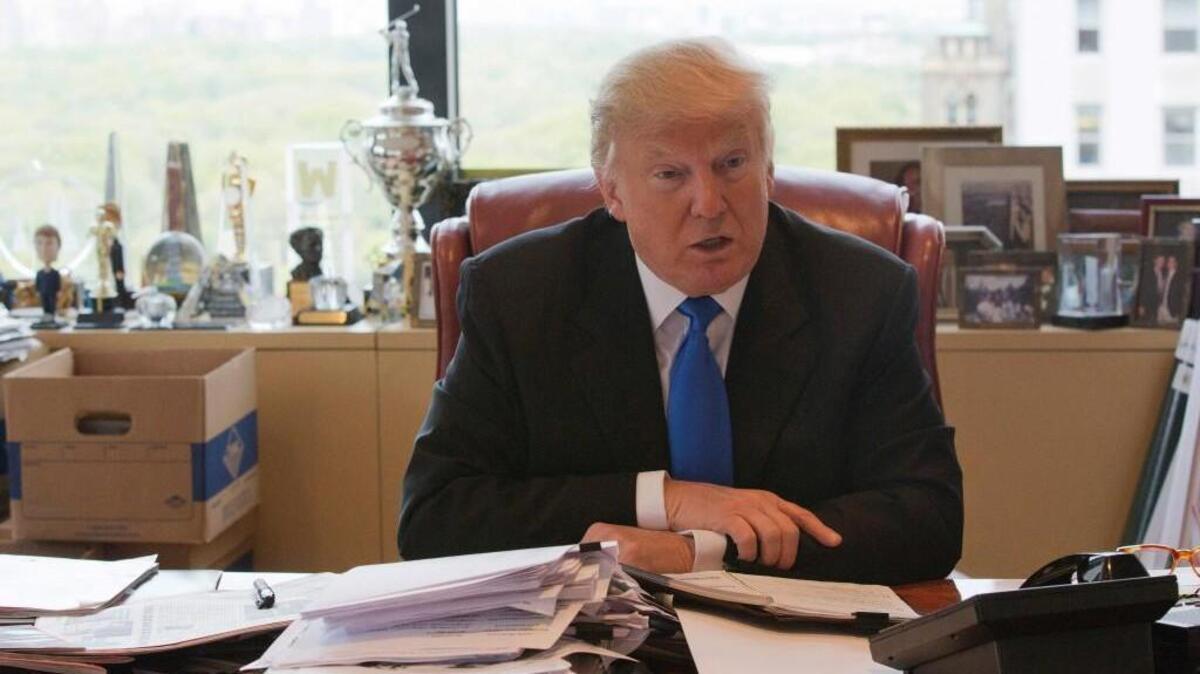 Republican presidential candidate Donald Trump