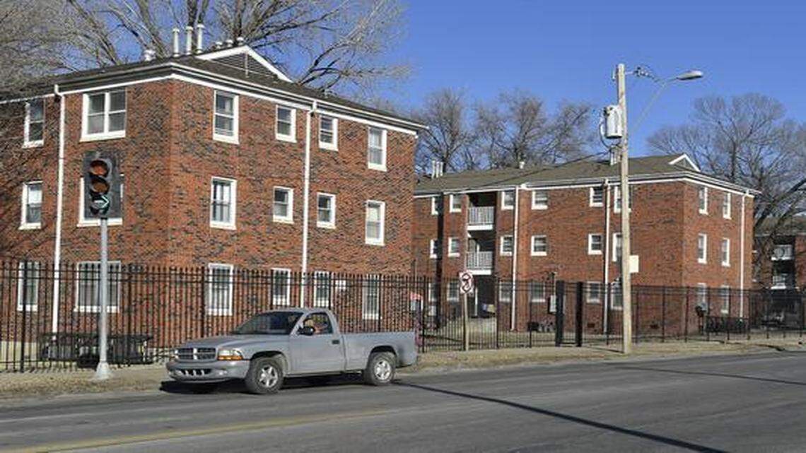 
Over the next five years, about 500 residents of the Chouteau Courts housing project (seen in the 1200 block of Independence Avenue) may be relocated to smaller mixed-income sites. The move would be part of a project to improve the area’s educational, health, business development and social services. Residents say the changes can’t come soon enough to a complex that was built in 1959.
