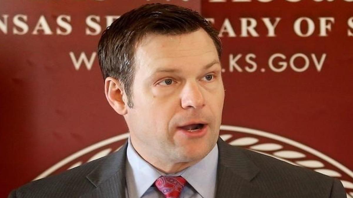 Kansas Secretary of State Kris Kobach (pictured in this 2015 file photo) on Monday endorsed Donald Trump for president and backed the Republican front-runner’s plan to force Mexico to pay for a border wall. Kobach has advocated nationally for laws to curb illegal immigration.