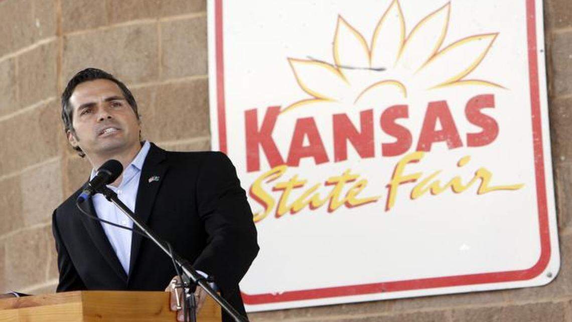 
Independent candidate Greg Orman debated incumbent Sen. Pat Roberts on Saturday at the Kansas State Fair. 

