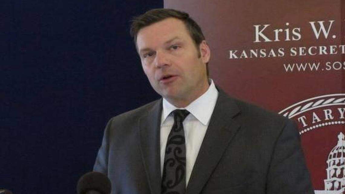 
Kansas Secretary of State Kris Kobach
