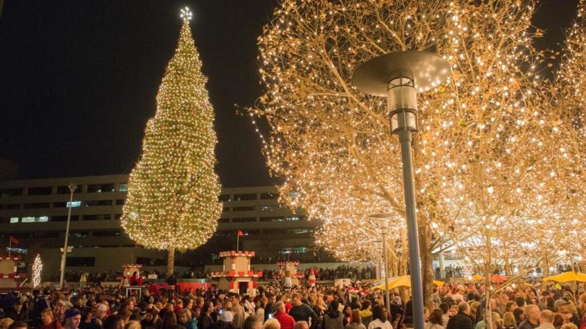 Hundreds gathered at Crown Center for a past lighting of the Mayor’s Christmas Tree.