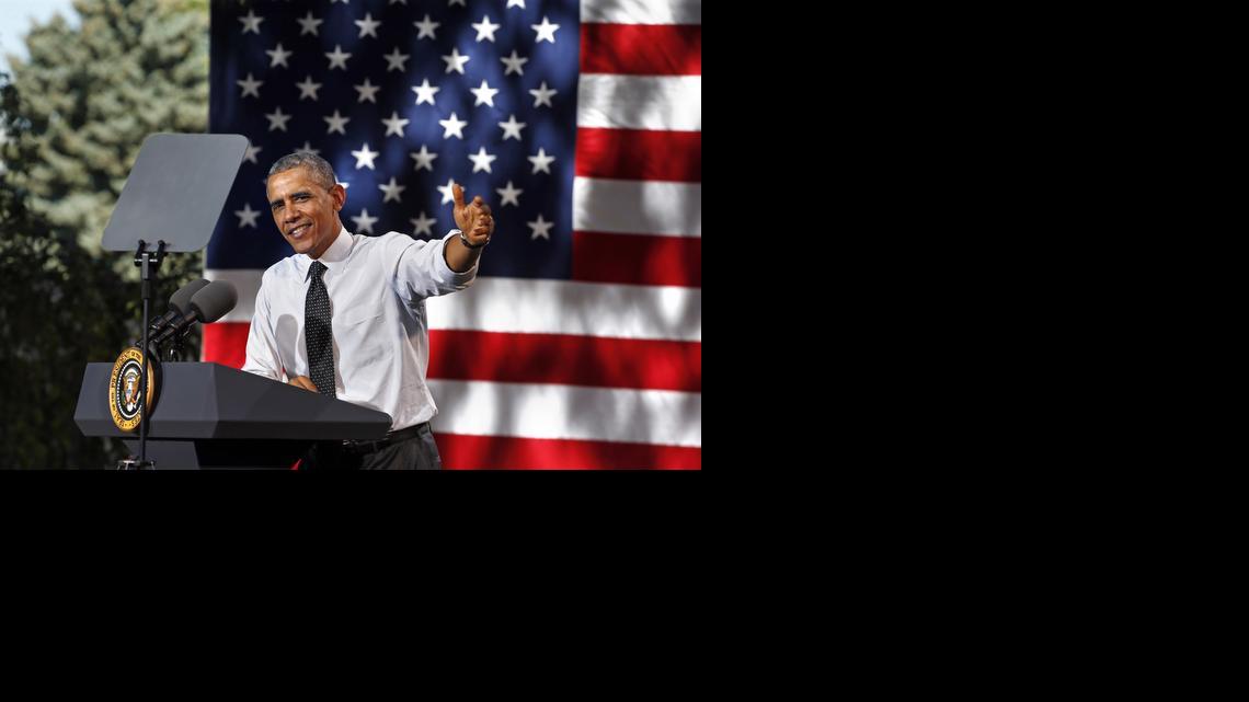 
President Barack Obama speaks about the economy Wednesday in Denver.
