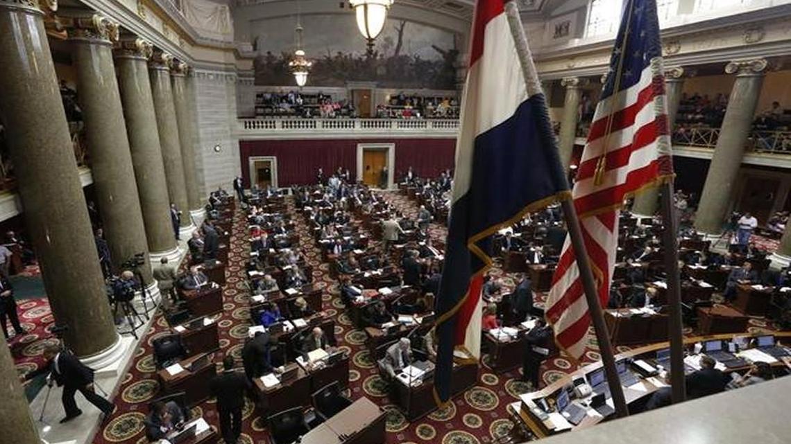 The Missouri House chamber. Lawmakers will meet Wednesday for veto session.