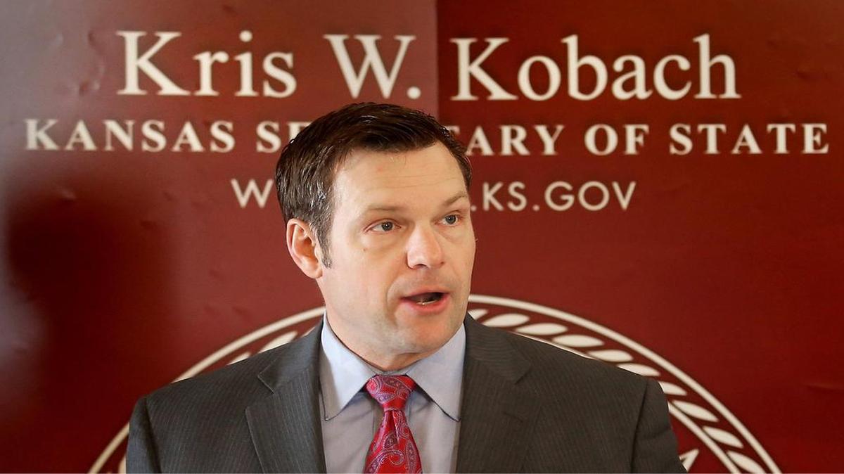 
Kansas Secretary of State Kris Kobach
