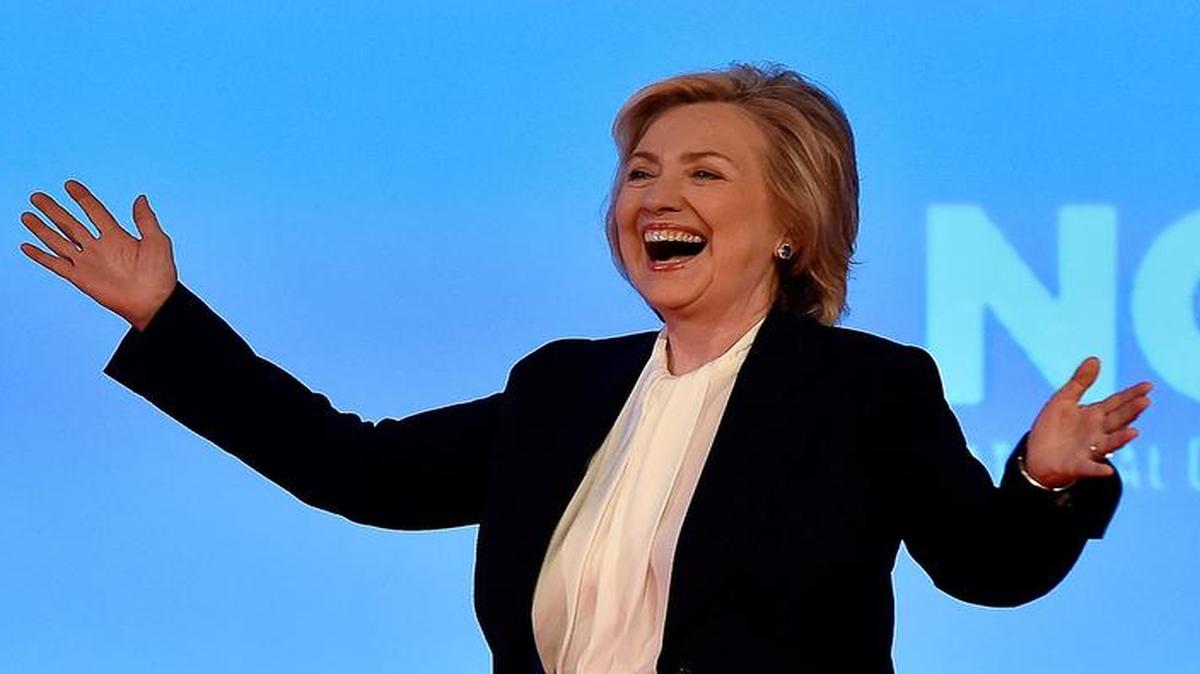 
Hillary Clinton took the stage to a big ovation Monday afternoon at the NCLR annual conference at the Kansas City Convention Center.
