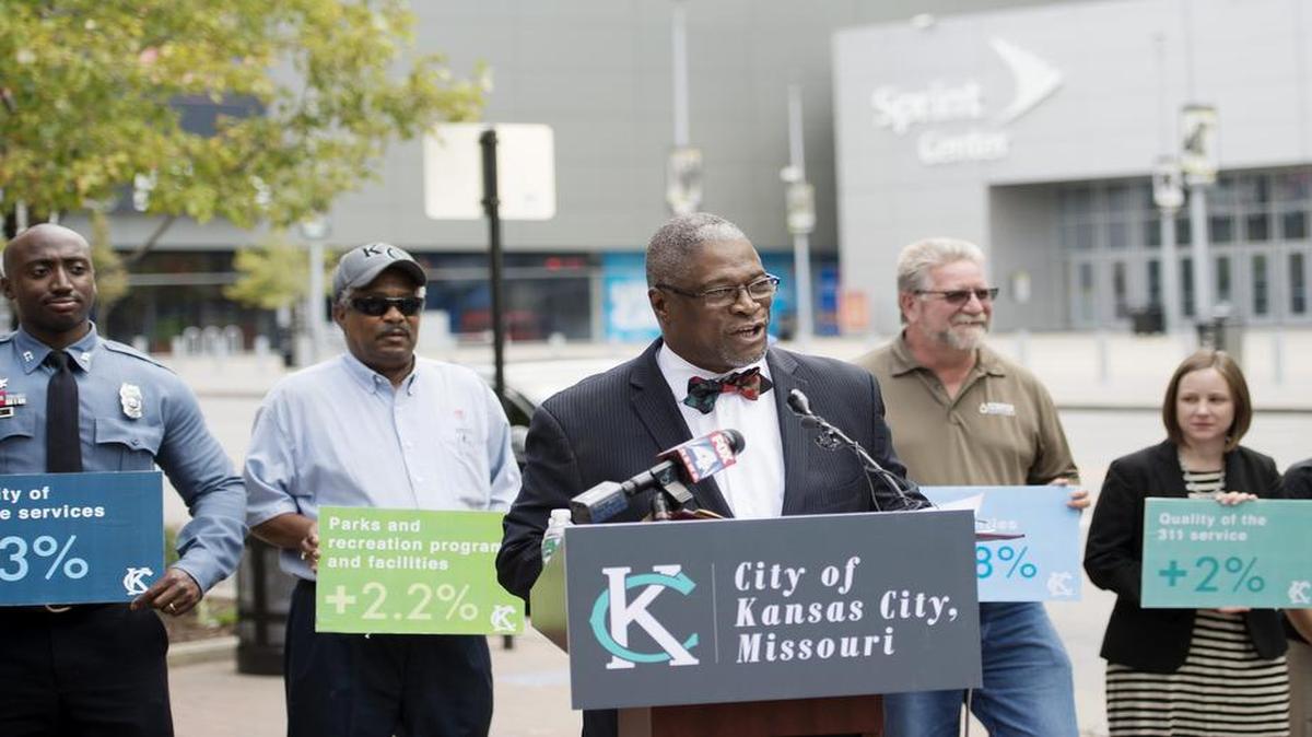 
Mayor Sly James talked Thursday about the results of the city’s citizen satisfaction survey. According to James, this year saw the highest citizen satisfaction since the survey started in 2001.
