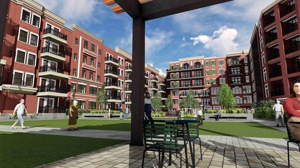 Artist’s rendering of West Port Terrace and Manor Square