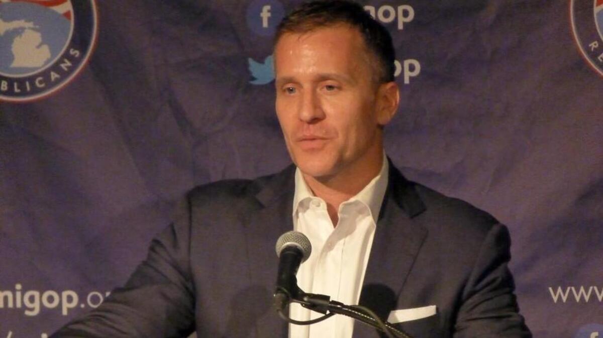 In this Sept. 22, 2017 file photo, Missouri Gov. Eric Greitens speaks at the Mackinac Republican Leadership Conference on Mackinac Island, Mich.