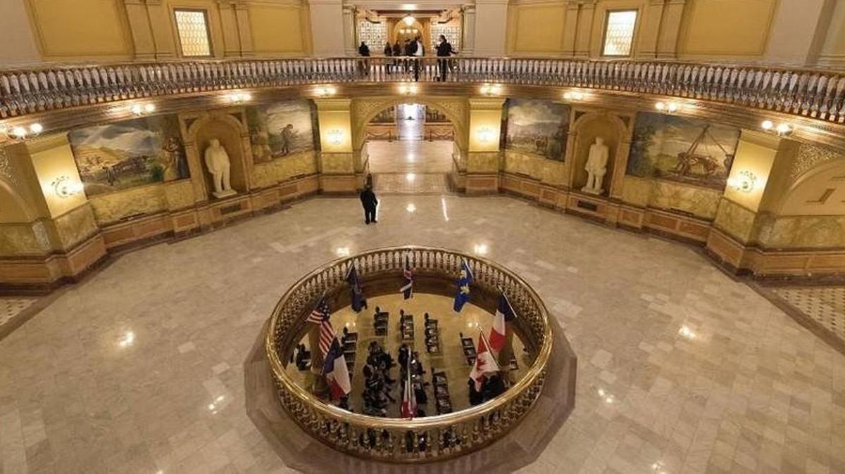 The rotunda of the Kansas Capitol in Topeka.