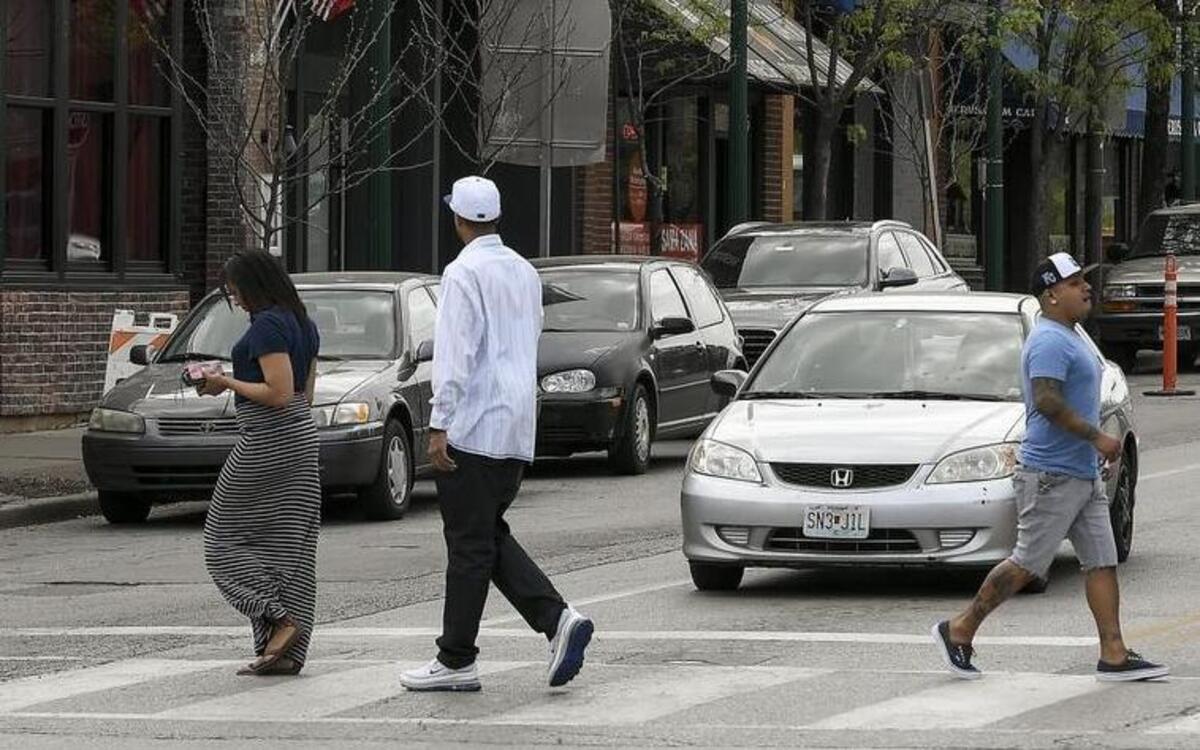 The Kansas City Plan Commission on Tuesday will consider a proposal that would privatize stretches of Pennsylvania Avenue and Westport Road in the Westport entertainment district. Above, the busy corner of Westport Road and Broadway, looking west toward Pennsylvania Avenue.