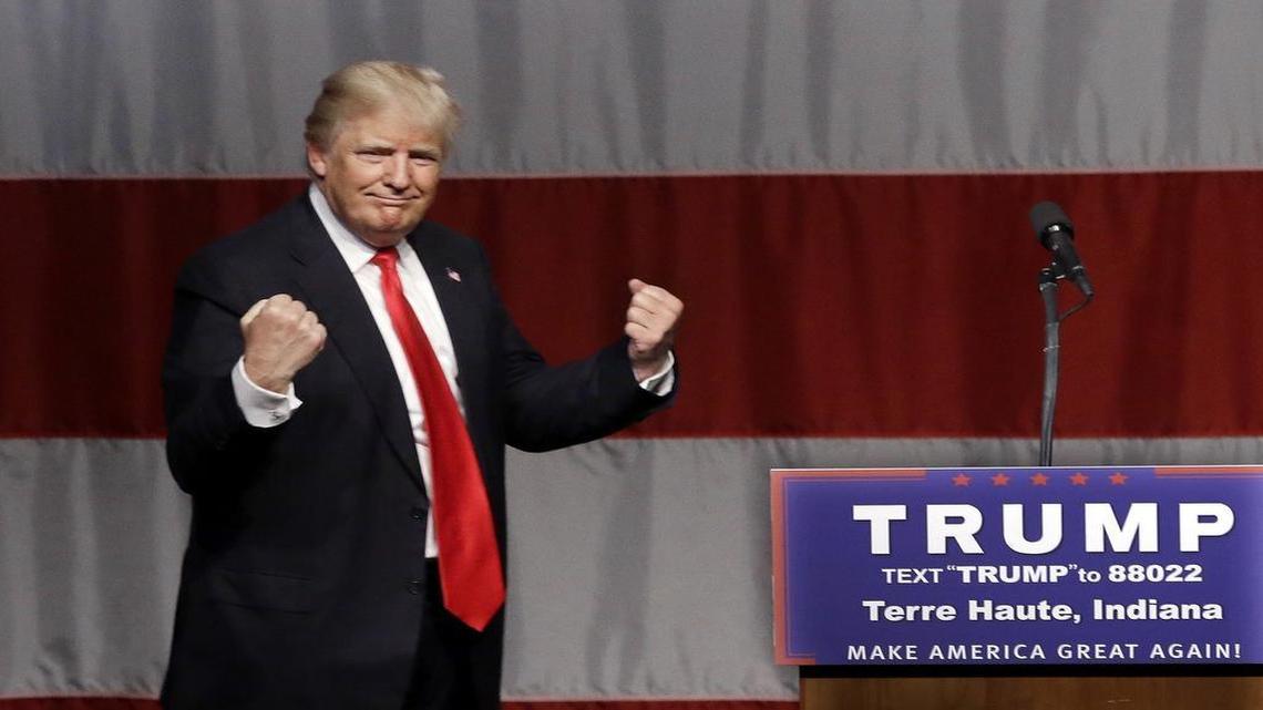 Donald Trump, the likely Republican presidential nominee, won six at-large delegates.