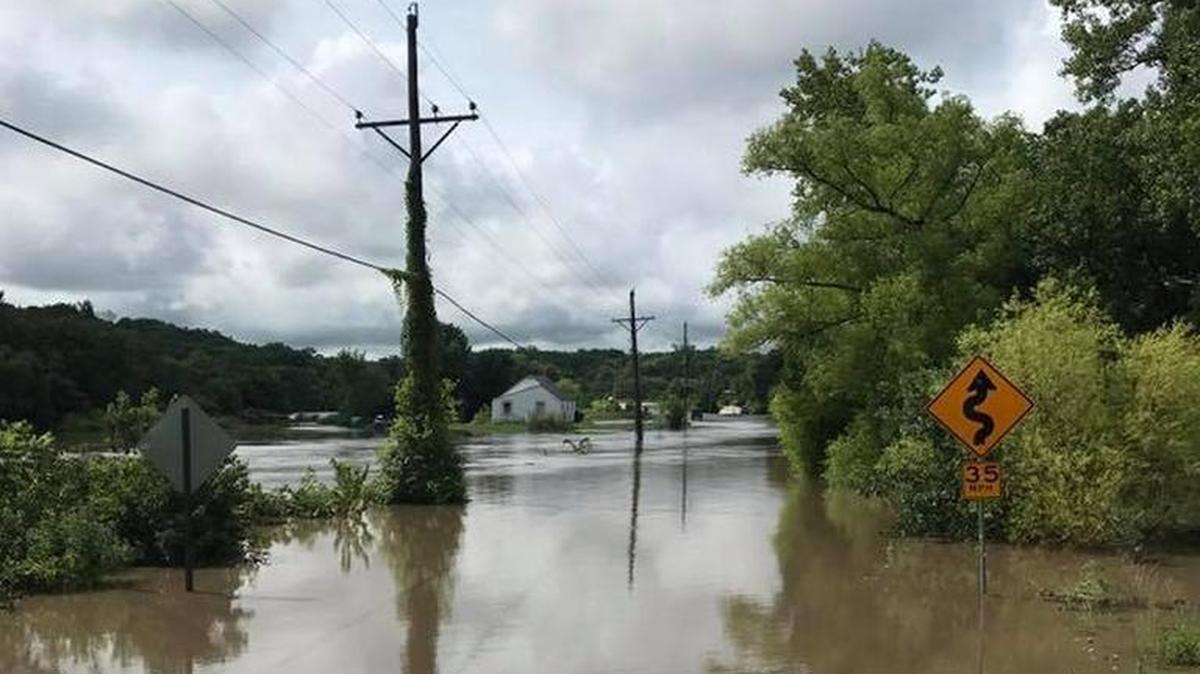 July storms flooded many roads in Johnson County.