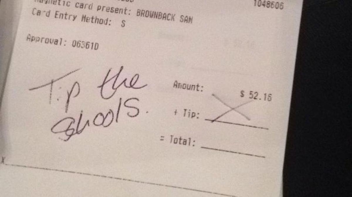 
This tip from Chloe Hough to Kansas Gov. Sam Brownback has gone viral.
