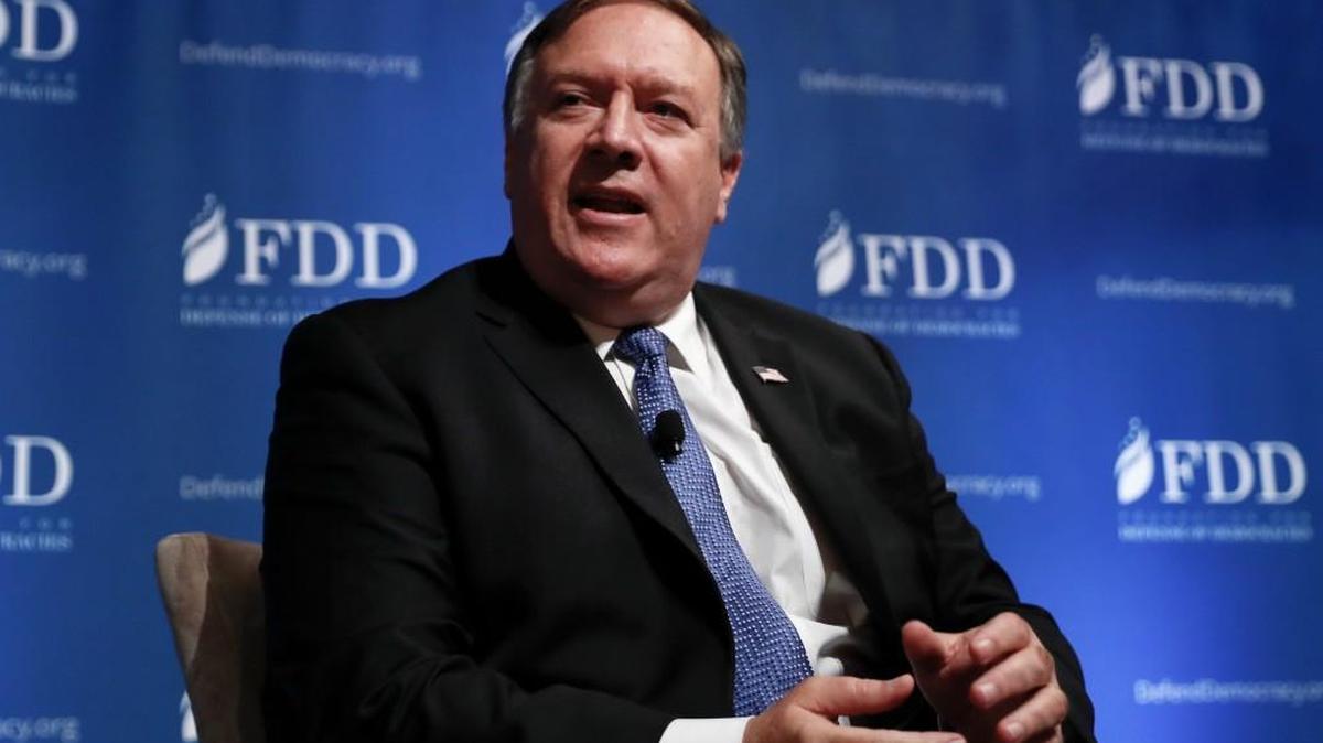 CIA Director Mike Pompeo speaks during the Foundation for Defense of Democracies (FDD) National Security Summit in Washington, Thursday, Oct. 19, 2017.
