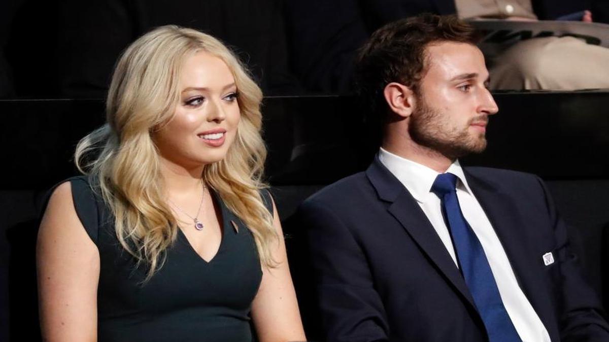 Tiffany Trump, daughter of Donald Trump and Marla Maples. attends the evening session of the opening day of the Republican National Convention in Cleveland on Monday.