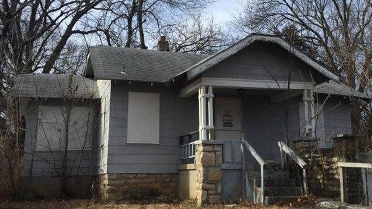 The Kansas City Land Bank offers homes for sale like this one in the 5700 block of Wabash Avenue. The agency will host an Open House on June 23 to provide financing advice.